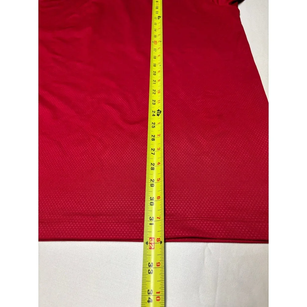 Nike Tiger Woods Collection Mens XL Red Dri-FIT Golf Polo Shirt 639824-687